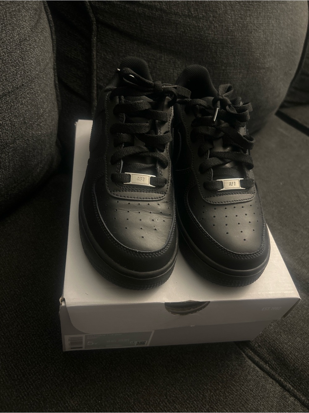 Black Air Force 1 kids 5